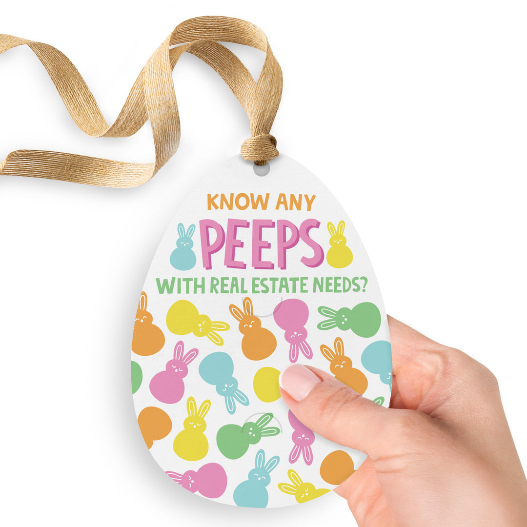 Know Any Peeps With Real Estate Needs? | Easter Spring Gift Tags | 4-GT007-AB Gift Tag Market Dwellings