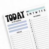 Customizable Today Notepad | 8.5 x 11in | 50 Tear-Off Sheets Notepad Market Dwellings