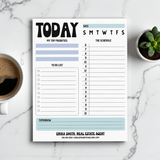 Customizable Today Notepad | 8.5 x 11in | 50 Tear-Off Sheets Notepad Market Dwellings