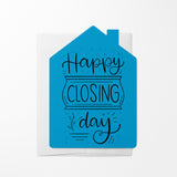"Happy Closing Day" Real Estate Agent | Real Estate Greeting Cards with Envelopes Greeting Card Market Dwellings