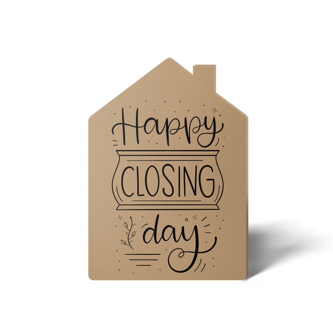 Set of "Happy Closing Day" Real Estate Agent Greeting Cards | Envelopes Included | 40-GC002 Greeting Card Market Dwellings KRAFT