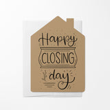 "Happy Closing Day" Real Estate Agent | Real Estate Greeting Cards with Envelopes Greeting Card Market Dwellings