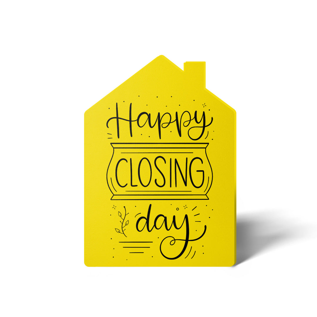 Set of "Happy Closing Day" Real Estate Agent Greeting Cards | Envelopes Included | 40-GC002 Greeting Card Market Dwellings LEMON