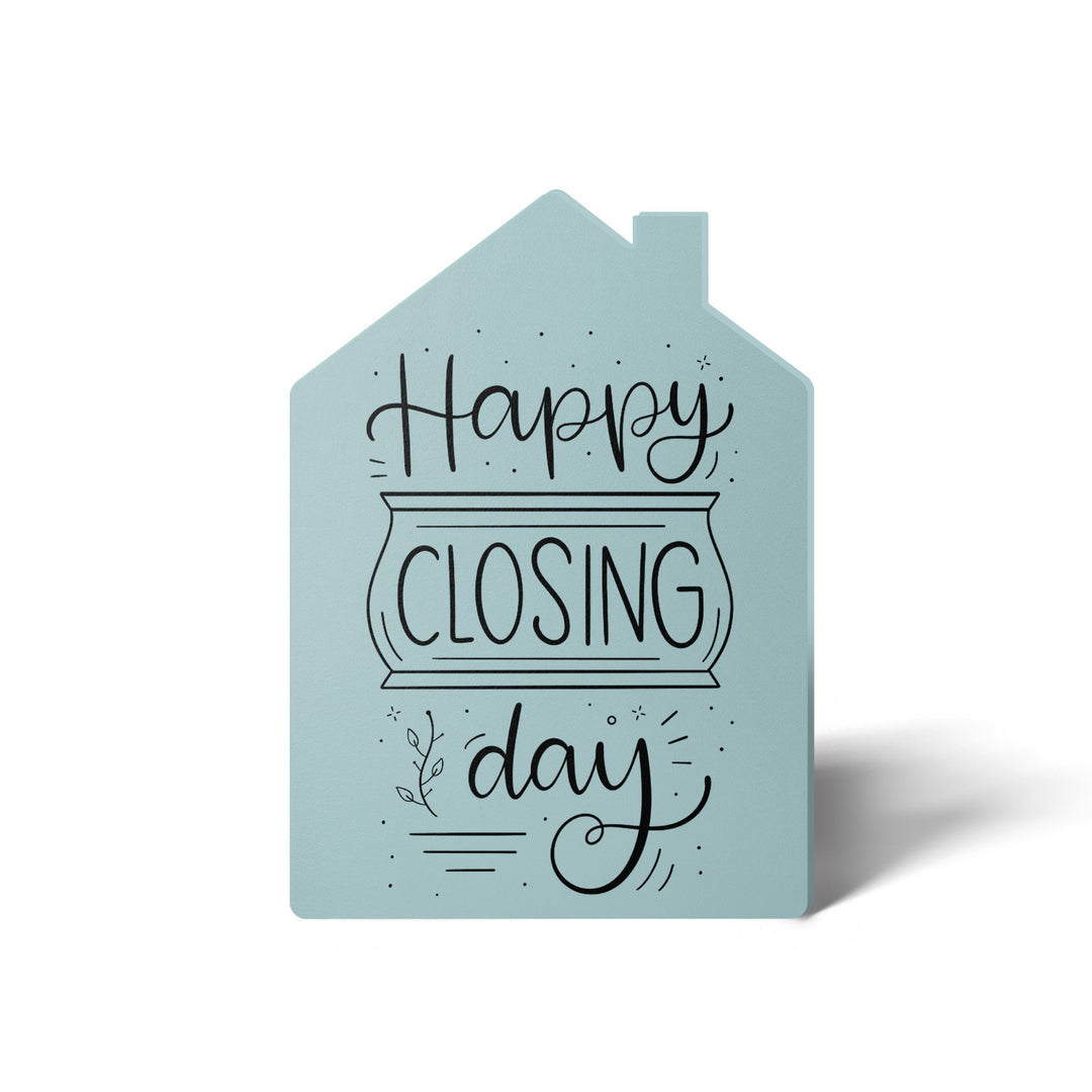 Set of "Happy Closing Day" Real Estate Agent Greeting Cards | Envelopes Included | 40-GC002 Greeting Card Market Dwellings LIGHT BLUE