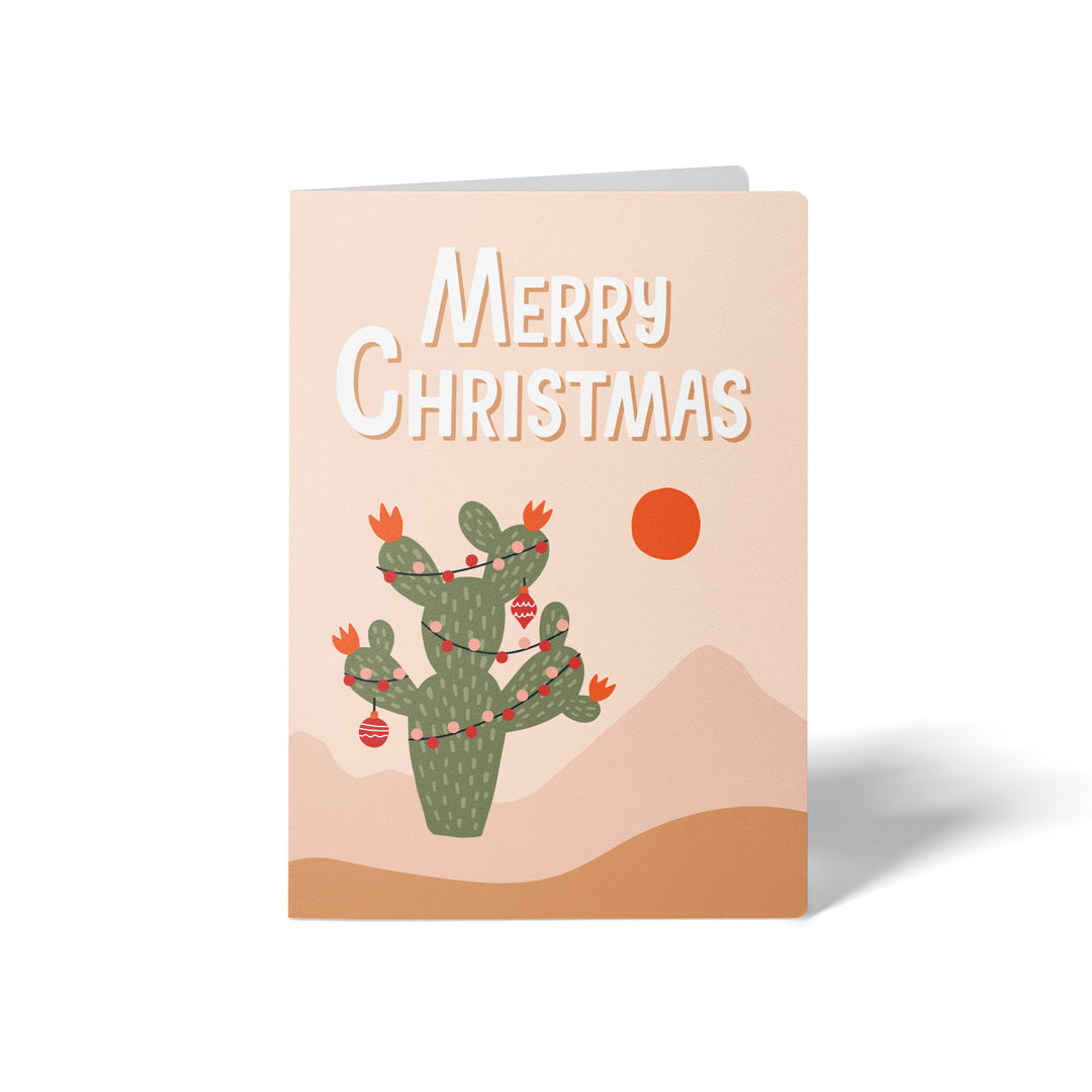 Set of Merry Christmas | Christmas Greeting Cards | Envelopes Included | 41-GC001-AB Greeting Card Market Dwellings BLUSH