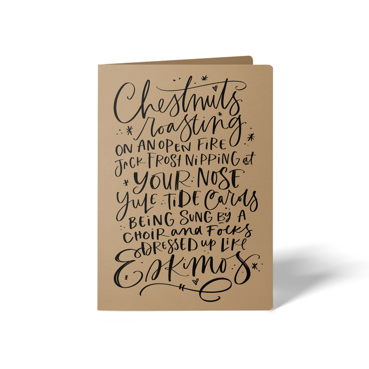 Set of Christmas Carol | Christmas Greeting Cards | Envelopes Included | 42-GC001 Greeting Card Market Dwellings KRAFT