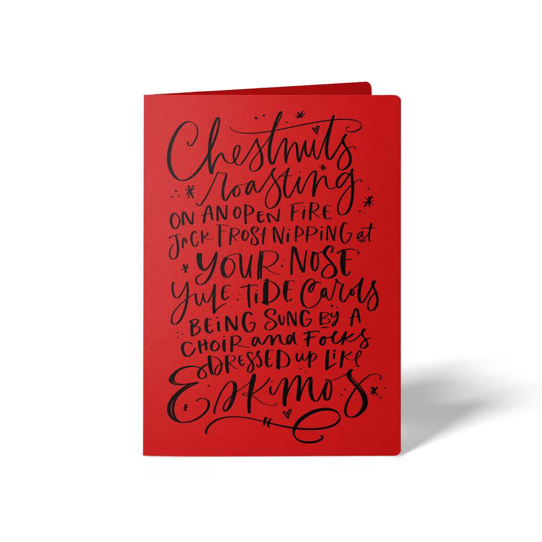 Set of Christmas Carol | Christmas Greeting Cards | Envelopes Included | 42-GC001