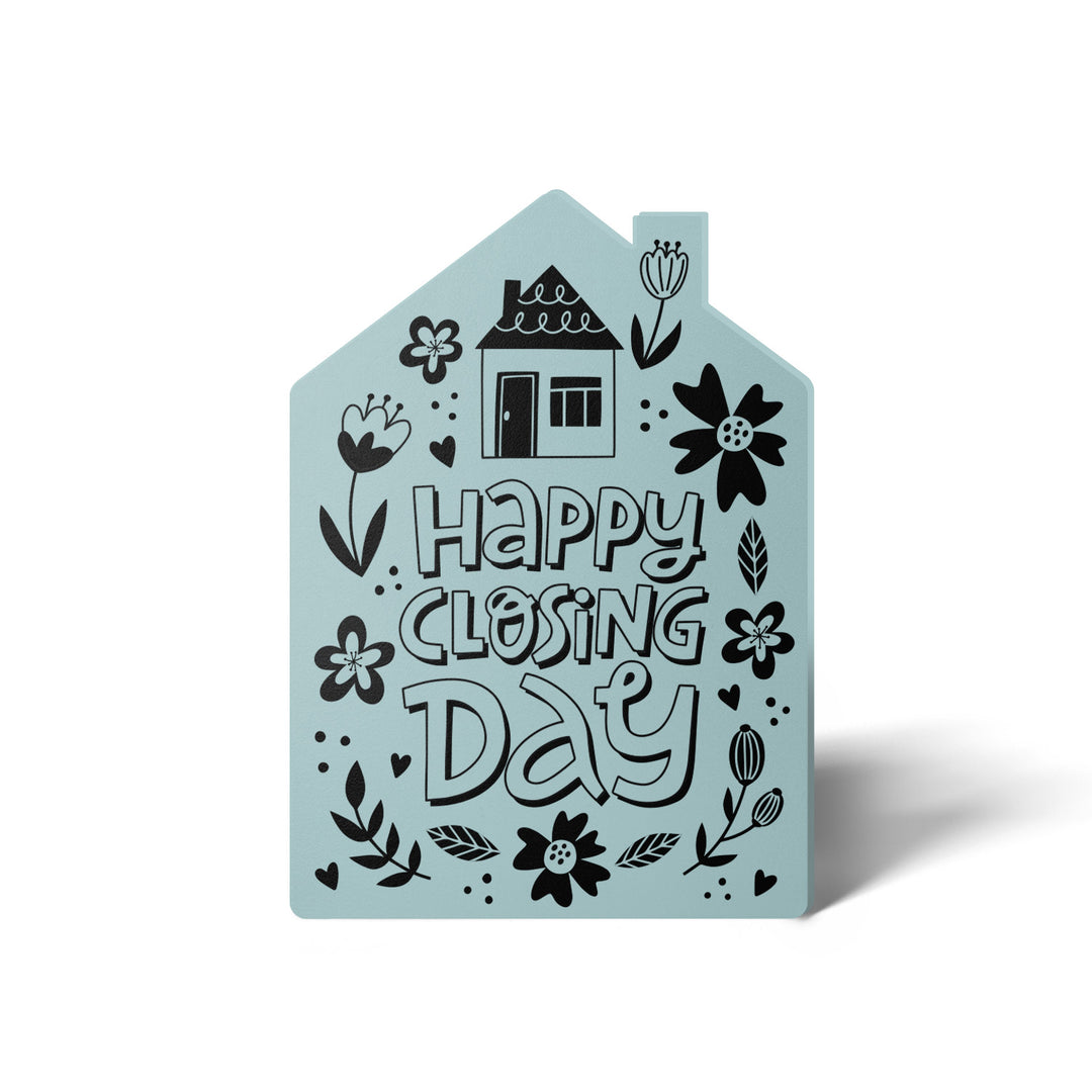 Set of "Happy Closing Day" Real Estate Agent Greeting Cards | Envelopes Included | 42-GC002 Greeting Card Market Dwellings LIGHT BLUE