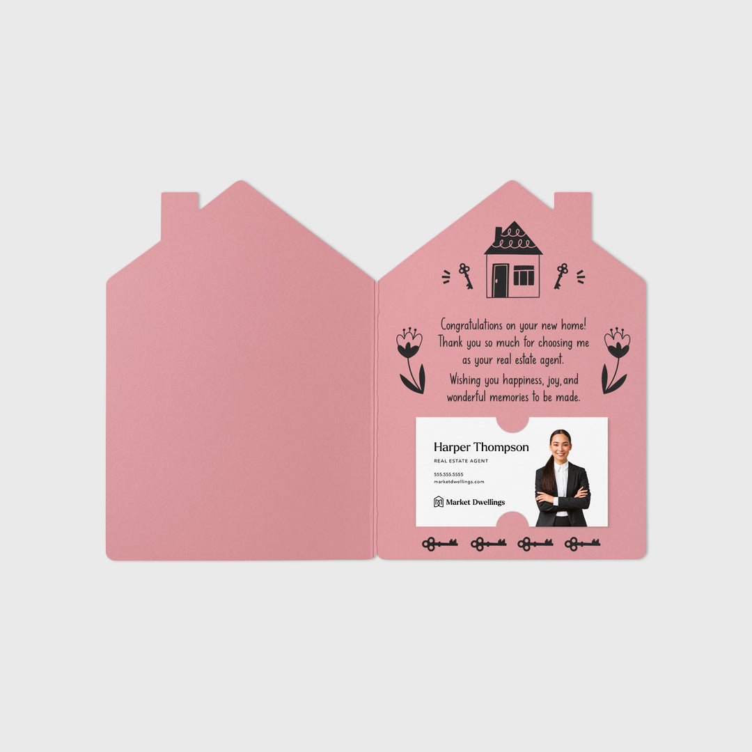 Set of "Happy Closing Day" Real Estate Agent Greeting Cards | Envelopes Included | 42-GC002