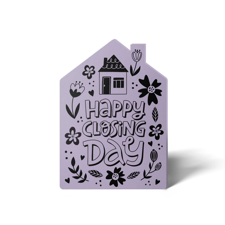 Set of "Happy Closing Day" Real Estate Agent Greeting Cards | Envelopes Included | 42-GC002 Greeting Card Market Dwellings LIGHT PURPLE