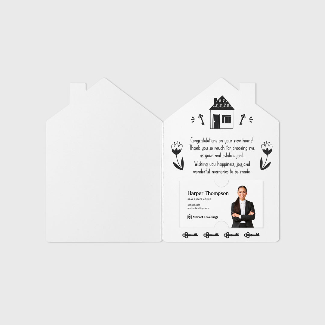 Set of "Happy Closing Day" Real Estate Agent Greeting Cards | Envelopes Included | 42-GC002