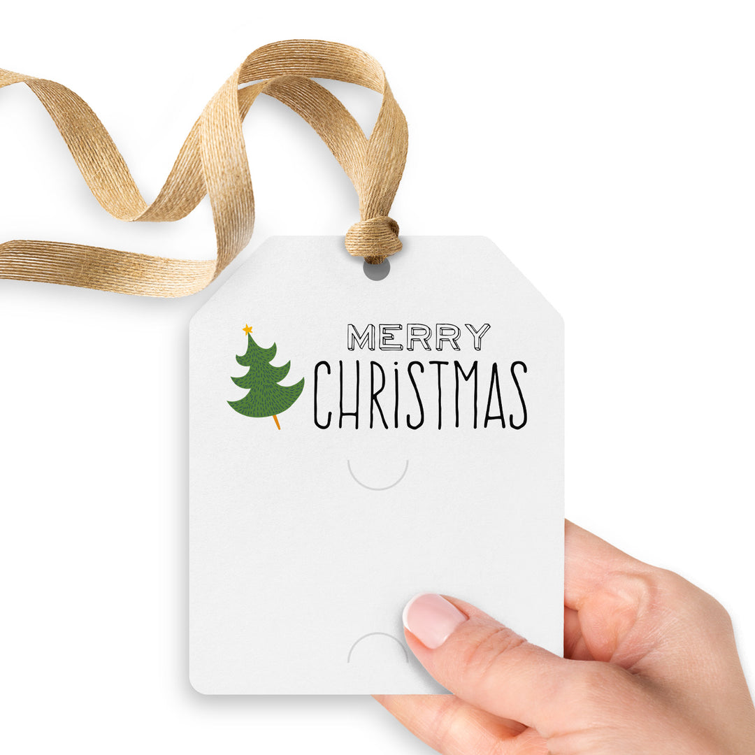 Merry Christmas with Christmas Tree | Gift Tags Gift Tag Market Dwellings