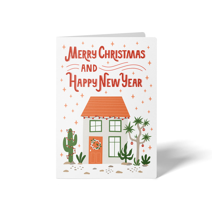 Set of Merry Christmas And Happy New Year | Christmas Greeting Cards | Envelopes Included | 44-GC001 Greeting Card Market Dwellings