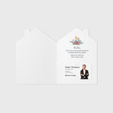 Happy Home Anniversary Colorful | Real Estate & Mortgage Greeting Cards with Envelopes Greeting Card Market Dwellings