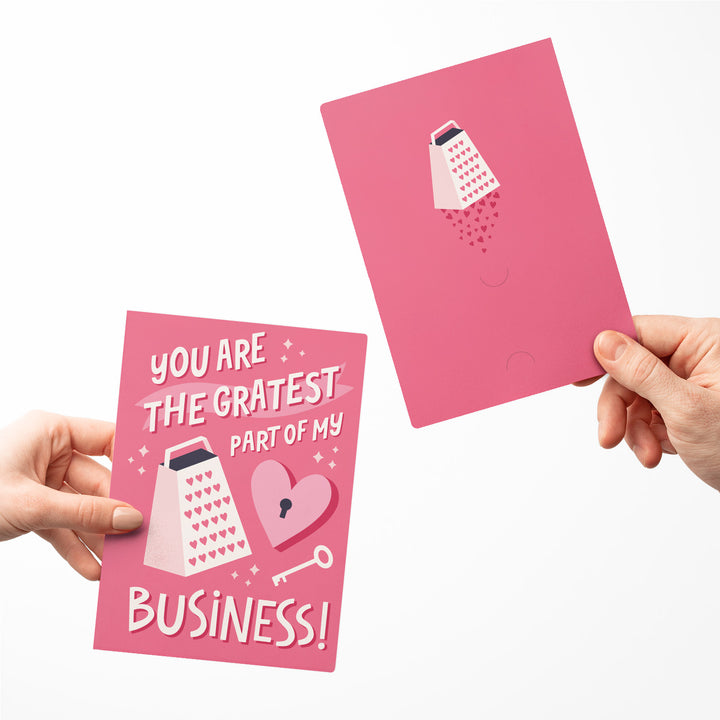 Set of You Are The Gratest Part Of My Business! | Valentine's Day Greeting Cards | Envelopes Included | 45-GC001 Greeting Card Market Dwellings