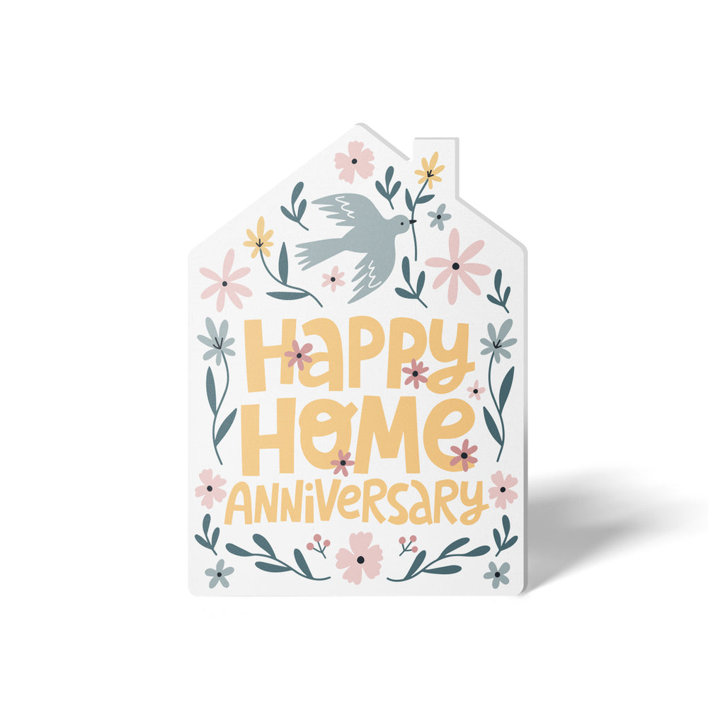 Happy Home Anniversary Colorful | Real Estate & Mortgage Greeting Cards with Envelopes Greeting Card Market Dwellings