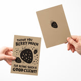 Thank You Berry Much For Being Such A Good Client! | Greeting Cards with Envelopes Greeting Card Market Dwellings