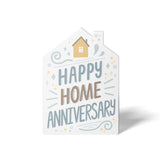Happy Home Anniversary Colorful | Real Estate & Mortgage Greeting Cards with Envelopes Greeting Card Market Dwellings