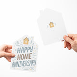 Happy Home Anniversary Colorful | Real Estate & Mortgage Greeting Cards with Envelopes Greeting Card Market Dwellings