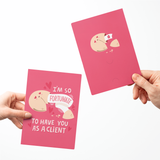 I'm So Fortunate To Have You As A Client | Greeting Cards with Envelopes Greeting Card Market Dwellings