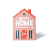 "Happy Home Anniversary" | Real Estate & Mortgage Greeting Cards with Envelopes Greeting Card Market Dwellings PINK 10