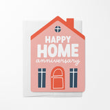 "Happy Home Anniversary" | Real Estate & Mortgage Greeting Cards with Envelopes Greeting Card Market Dwellings