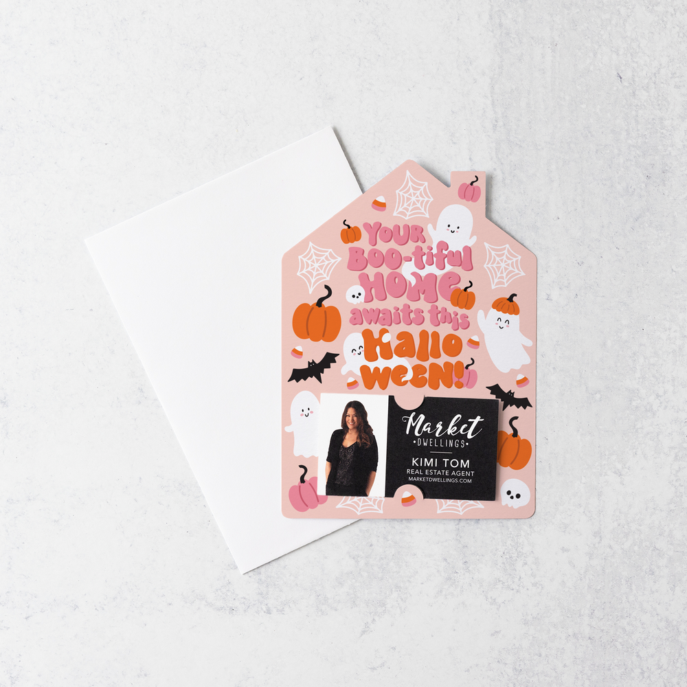 Set of Your Boo-tiful Home Awaits This Halloween! | Halloween Mailers | Envelopes Included | M222-M001 Mailer Market Dwellings   