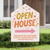 Open House Real Estate Yard Sign Yard Sign Market Dwellings
