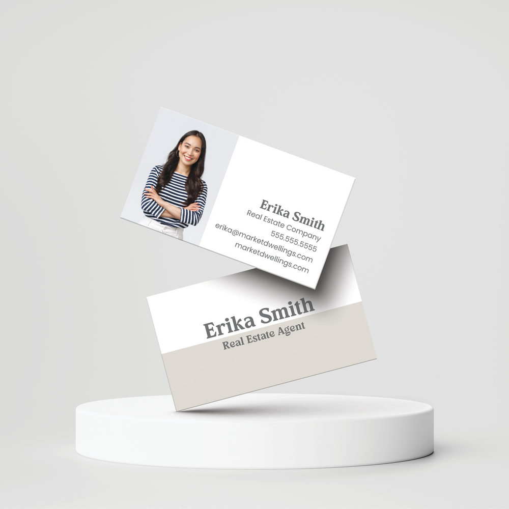 Clean Slate Minimalist | Business Cards Business Cards Market Dwellings