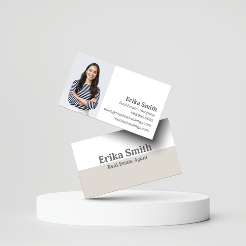 Clean Slate Minimalist | Business Cards Business Cards Market Dwellings