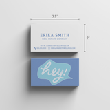 Hey! | Business Cards Business Cards Market Dwellings MOONSTONE BLUE Square 250