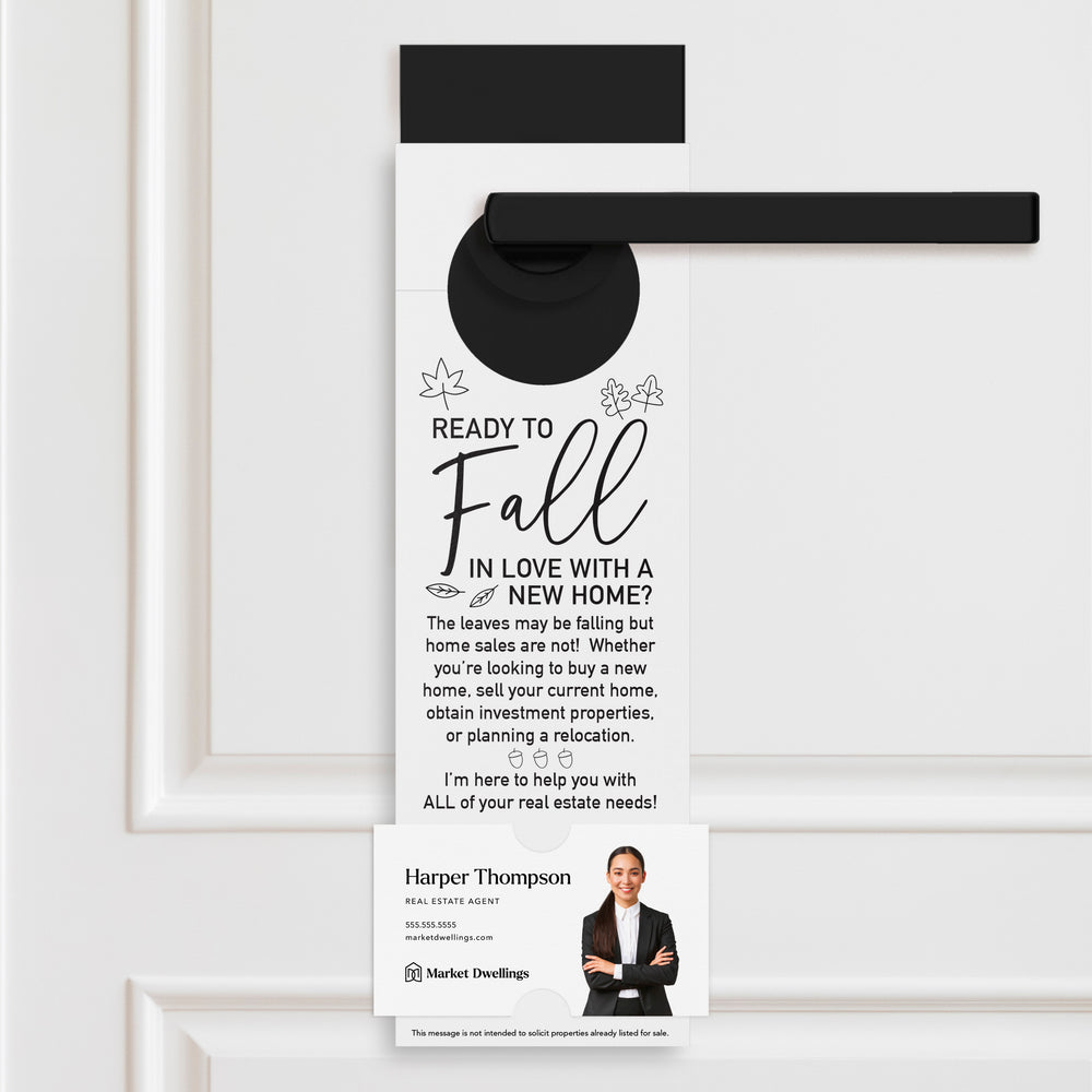 Ready to FALL in Love with a New Home | Door Hangers Season Door Hanger Market Dwellings WHITE 10
