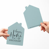 "Happy Home Anniversary" | Real Estate & Mortgage Greeting Cards with Envelopes Greeting Card Market Dwellings