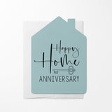 "Happy Home Anniversary" | Real Estate & Mortgage Greeting Cards with Envelopes Greeting Card Market Dwellings