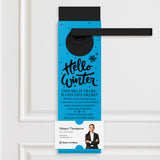 Hello Winter | Real Estate Door Hangers Holiday Door Hanger Market Dwellings