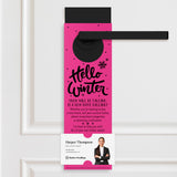 Hello Winter | Real Estate Door Hangers Holiday Door Hanger Market Dwellings