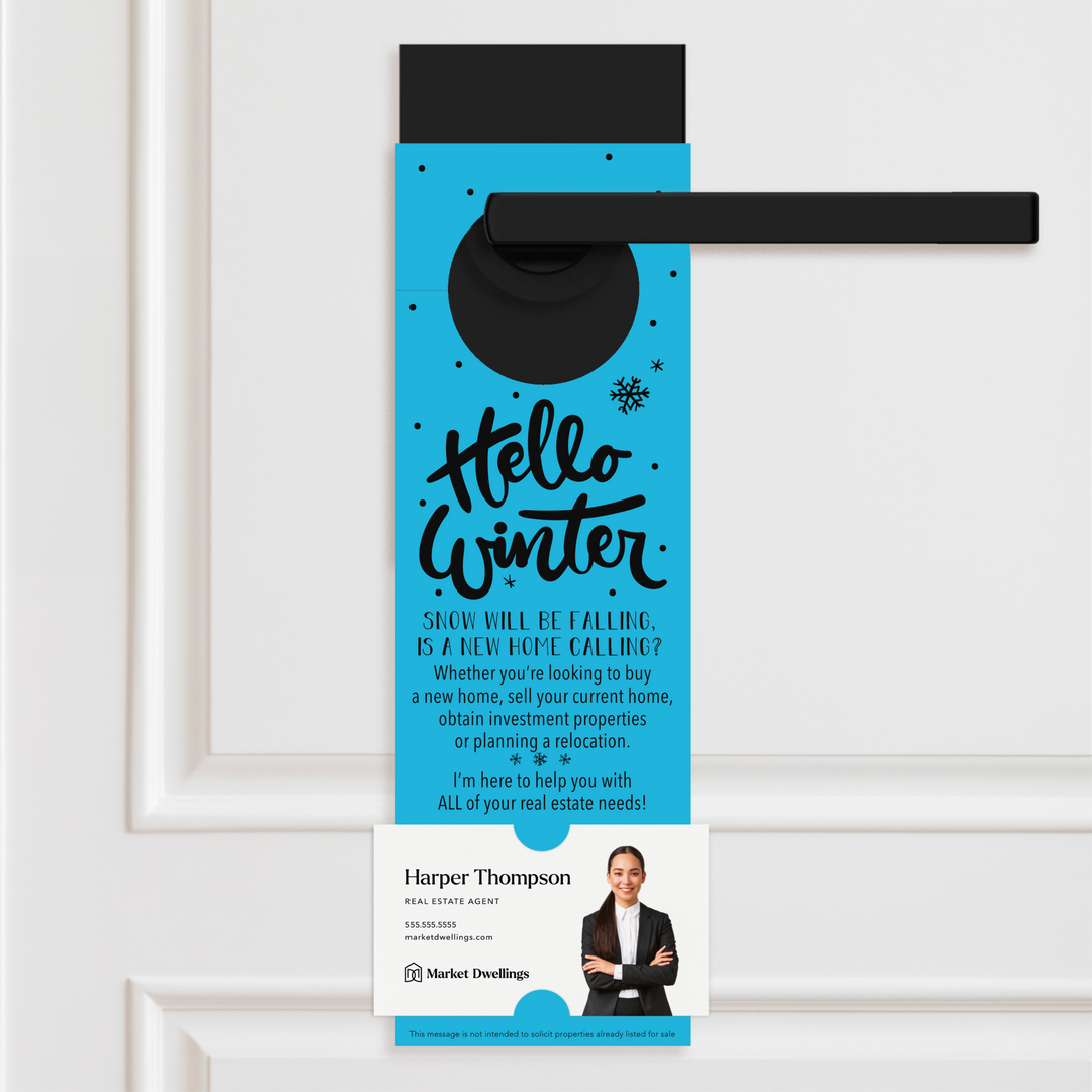 Hello Winter | Real Estate Door Hangers