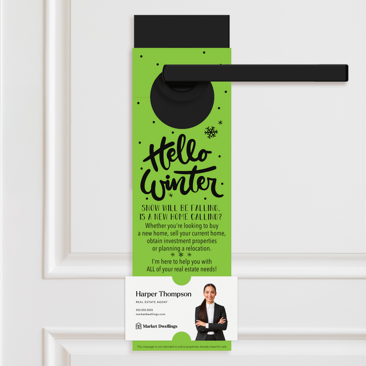 Hello Winter | Real Estate Door Hangers