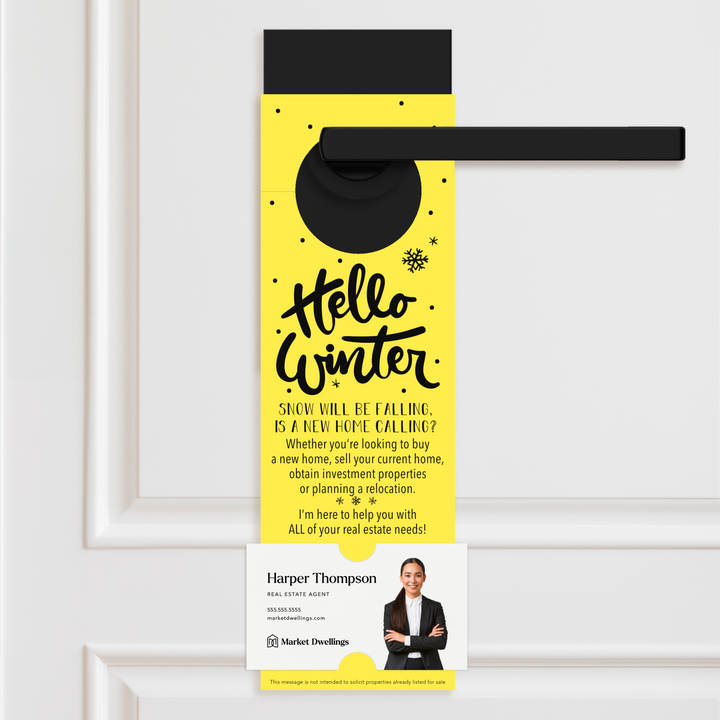 Hello Winter | Real Estate Door Hangers