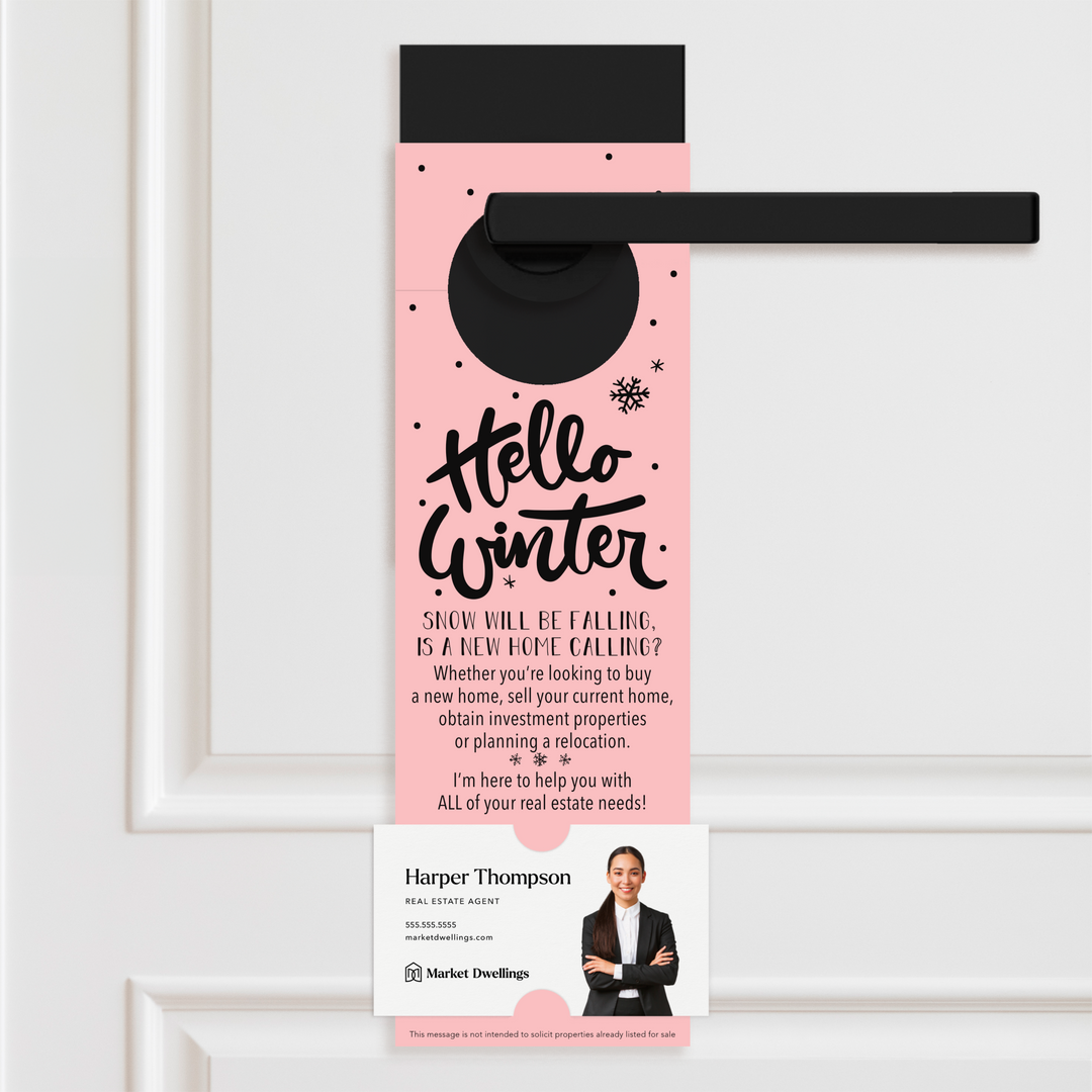 Hello Winter | Real Estate Door Hangers