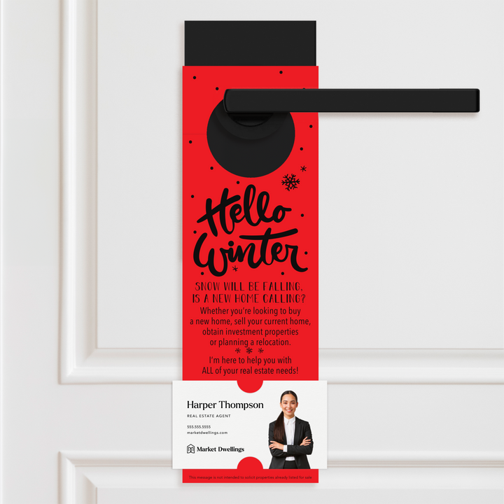 Hello Winter | Real Estate Door Hangers