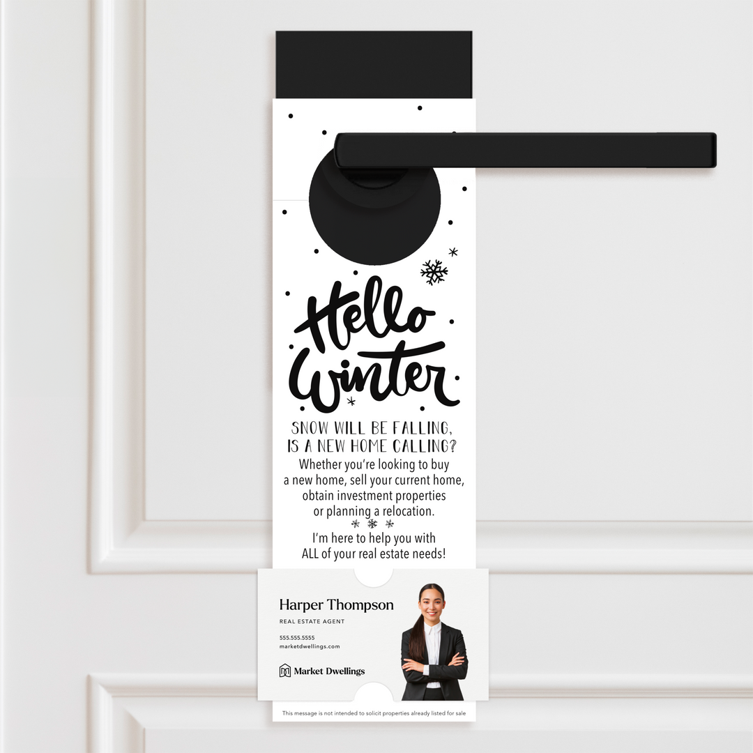 Hello Winter | Real Estate Door Hangers