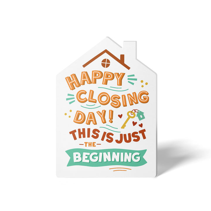 Happy Closing Day Greeting Cards | Envelopes Included | 52-GC002-AB Greeting Card Market Dwellings TANGERINE