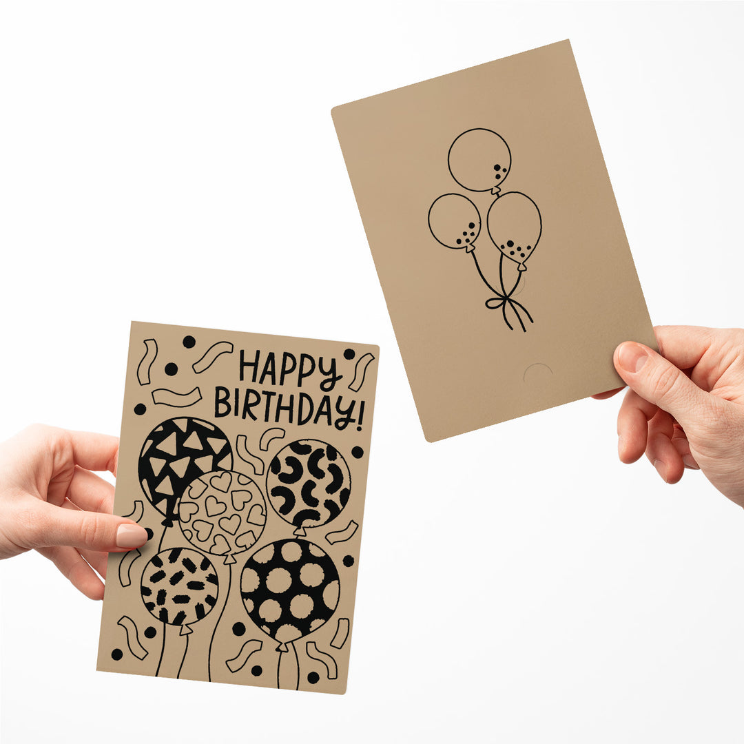 Set of Happy Birthday! Greeting Cards | Envelopes Included Greeting Card Market Dwellings