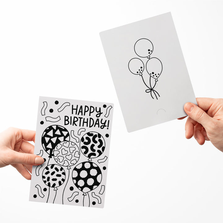 Set of Happy Birthday! Greeting Cards | Envelopes Included