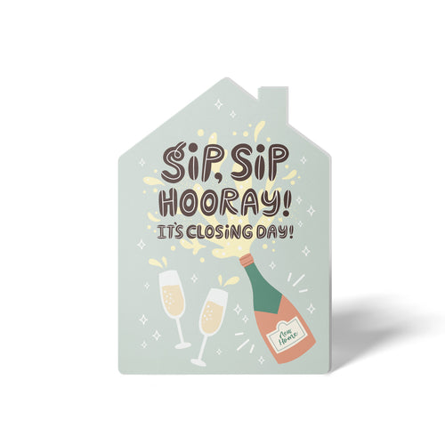 Sip, Sip Hooray! It's Closing Day! | Real Estate & Mortgage Greeting Cards with Envelopes Greeting Card Market Dwellings
