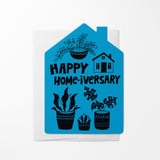 Happy Home-iversary | Real Estate & Mortgage Greeting Cards with Envelopes Greeting Card Market Dwellings