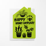 Happy Home-iversary | Real Estate & Mortgage Greeting Cards with Envelopes Greeting Card Market Dwellings