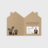 Happy Home-iversary | Real Estate & Mortgage Greeting Cards with Envelopes Greeting Card Market Dwellings