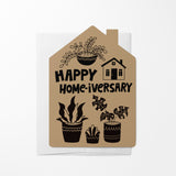 Happy Home-iversary | Real Estate & Mortgage Greeting Cards with Envelopes Greeting Card Market Dwellings